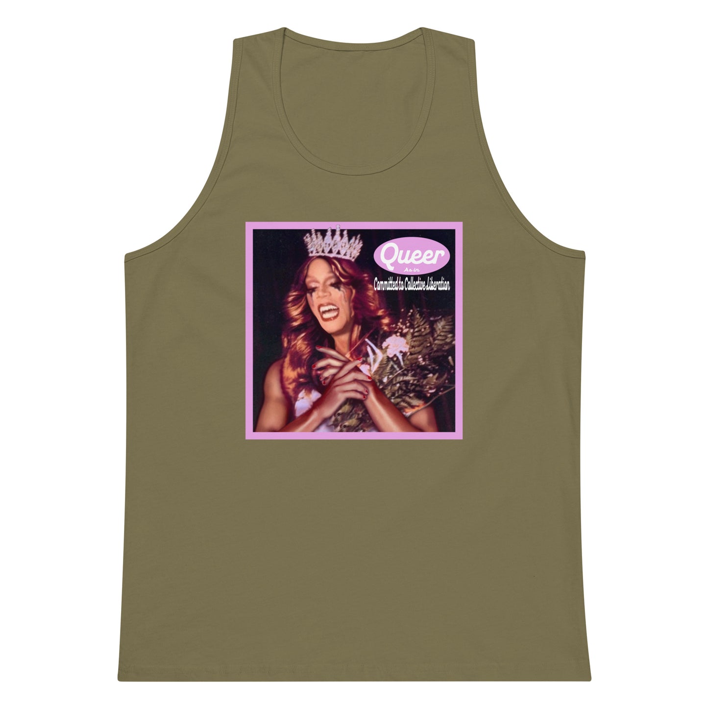 Queer As in Committed to Collective Liberation tank top