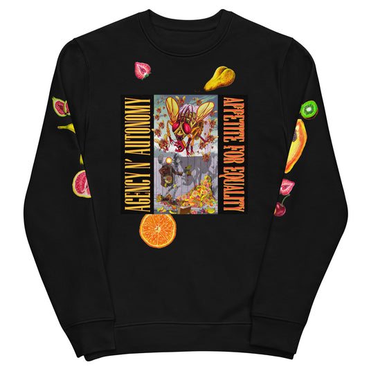 Agency N' Autonomy Appetite For Equality Unisex eco sweatshirt