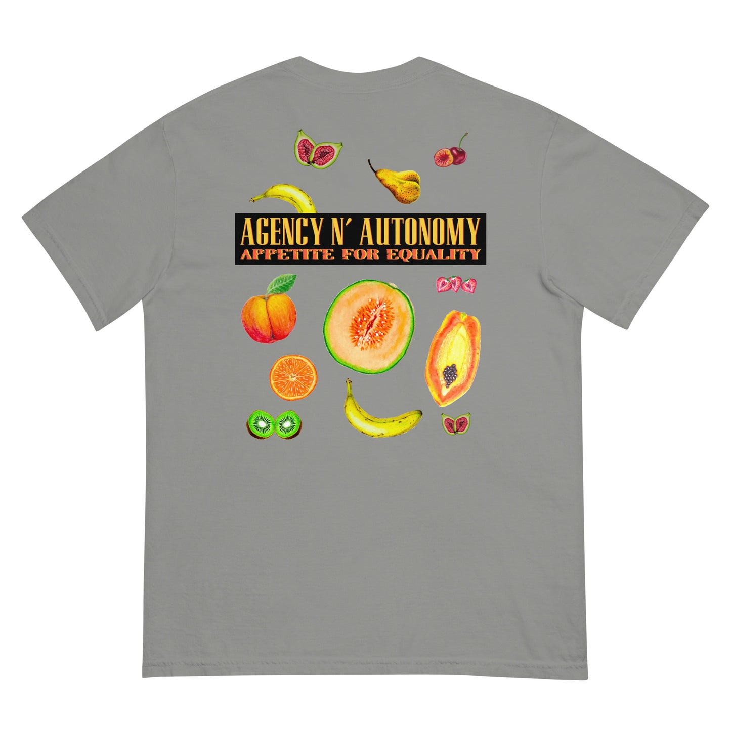 Agency N' Autonomy Appetite For Equality Unisex garment-dyed heavyweight t-shirt