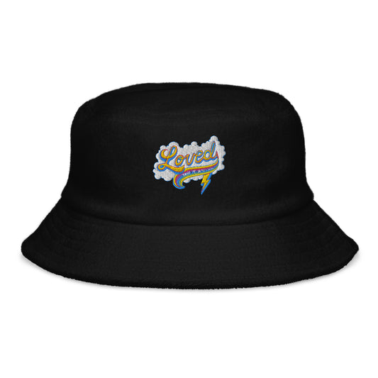 Pride Loved Terry cloth bucket hat