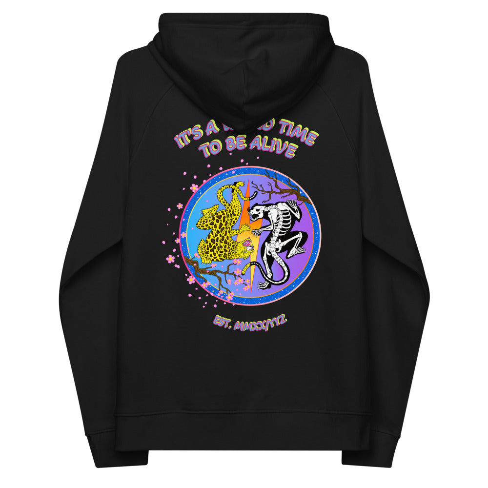 IAWTTBA Japanese Inspired Leopard eco raglan hoodie