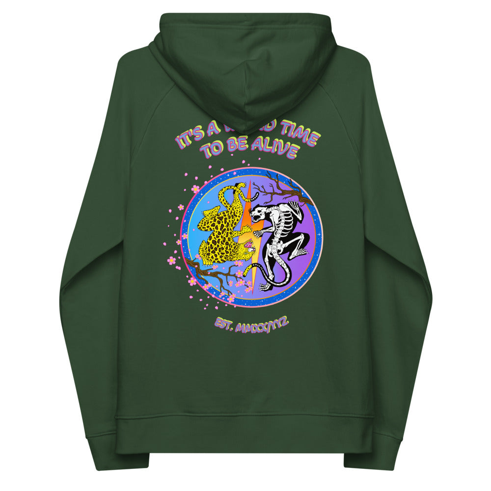 IAWTTBA Japanese Inspired Leopard eco raglan hoodie