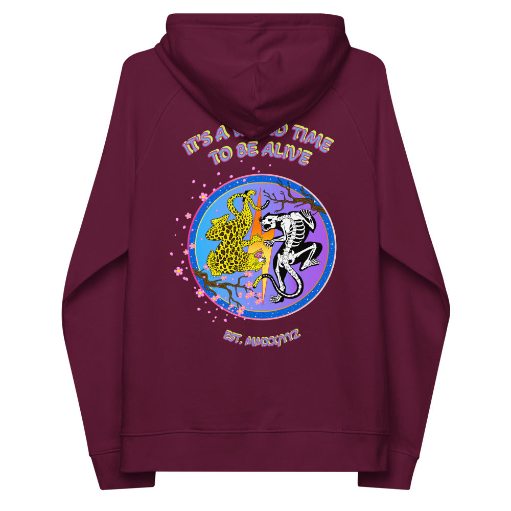 IAWTTBA Japanese Inspired Leopard eco raglan hoodie