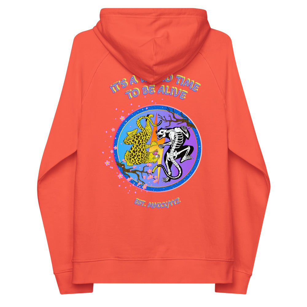 IAWTTBA Japanese Inspired Leopard eco raglan hoodie