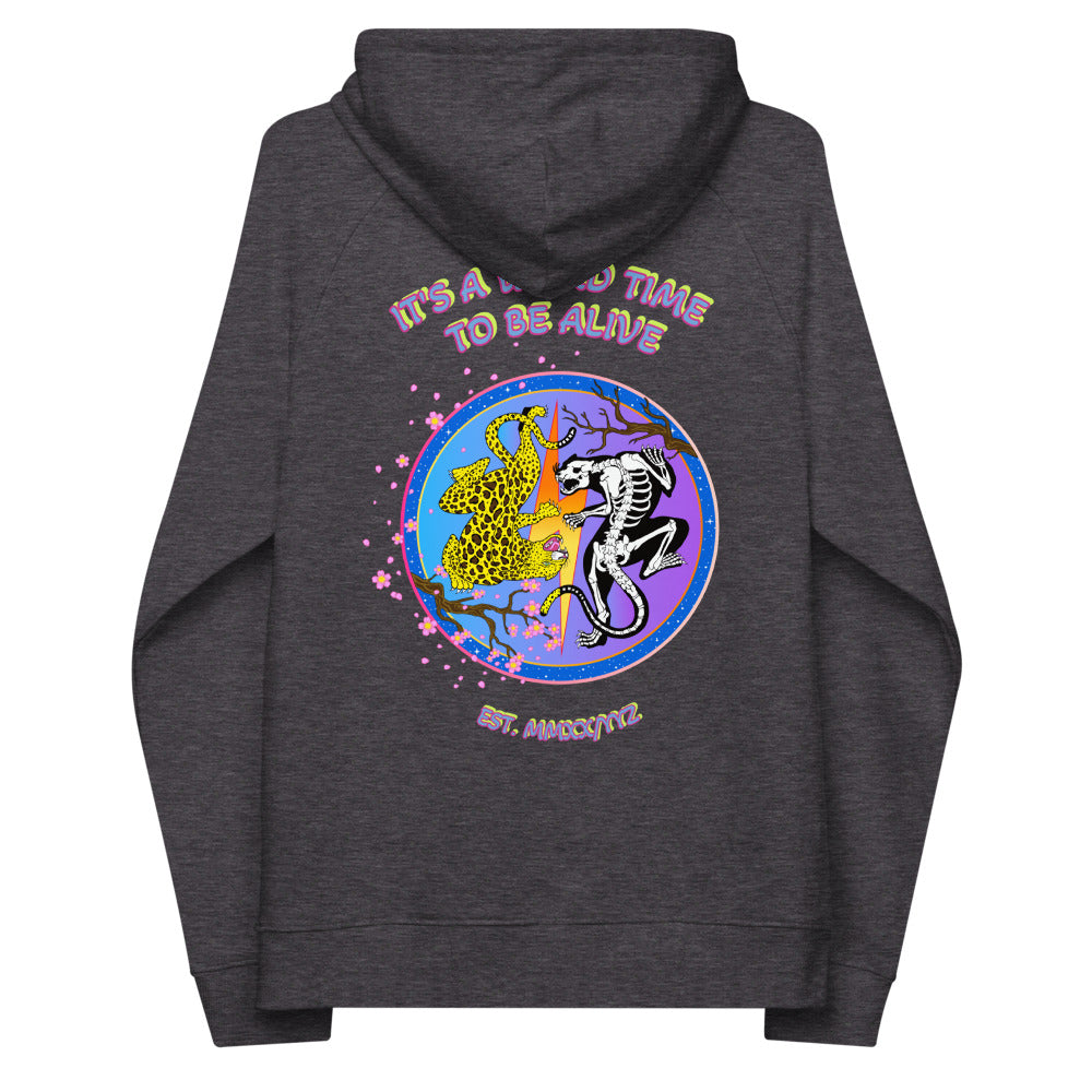 IAWTTBA Japanese Inspired Leopard eco raglan hoodie