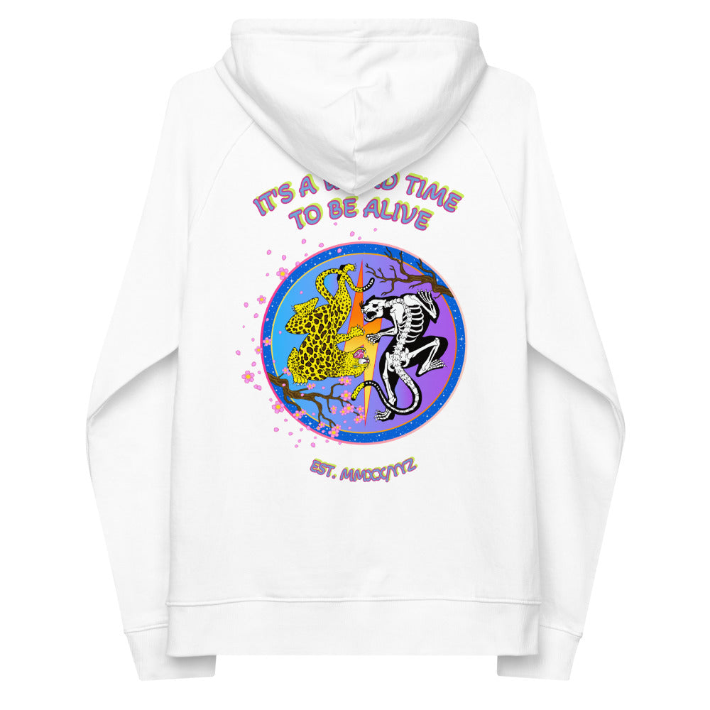 IAWTTBA Japanese Inspired Leopard eco raglan hoodie