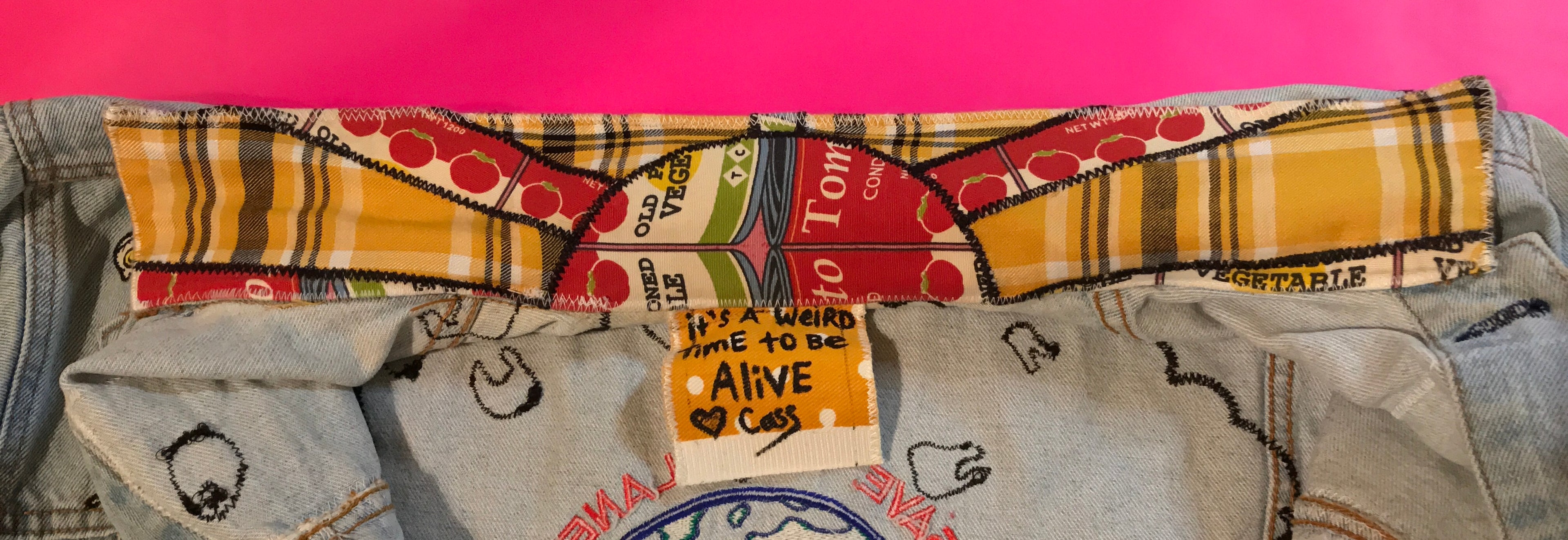 *RAFFLE ITEM* IAWTTBA Upcycled Plastic Apocalypse Jean Jacket