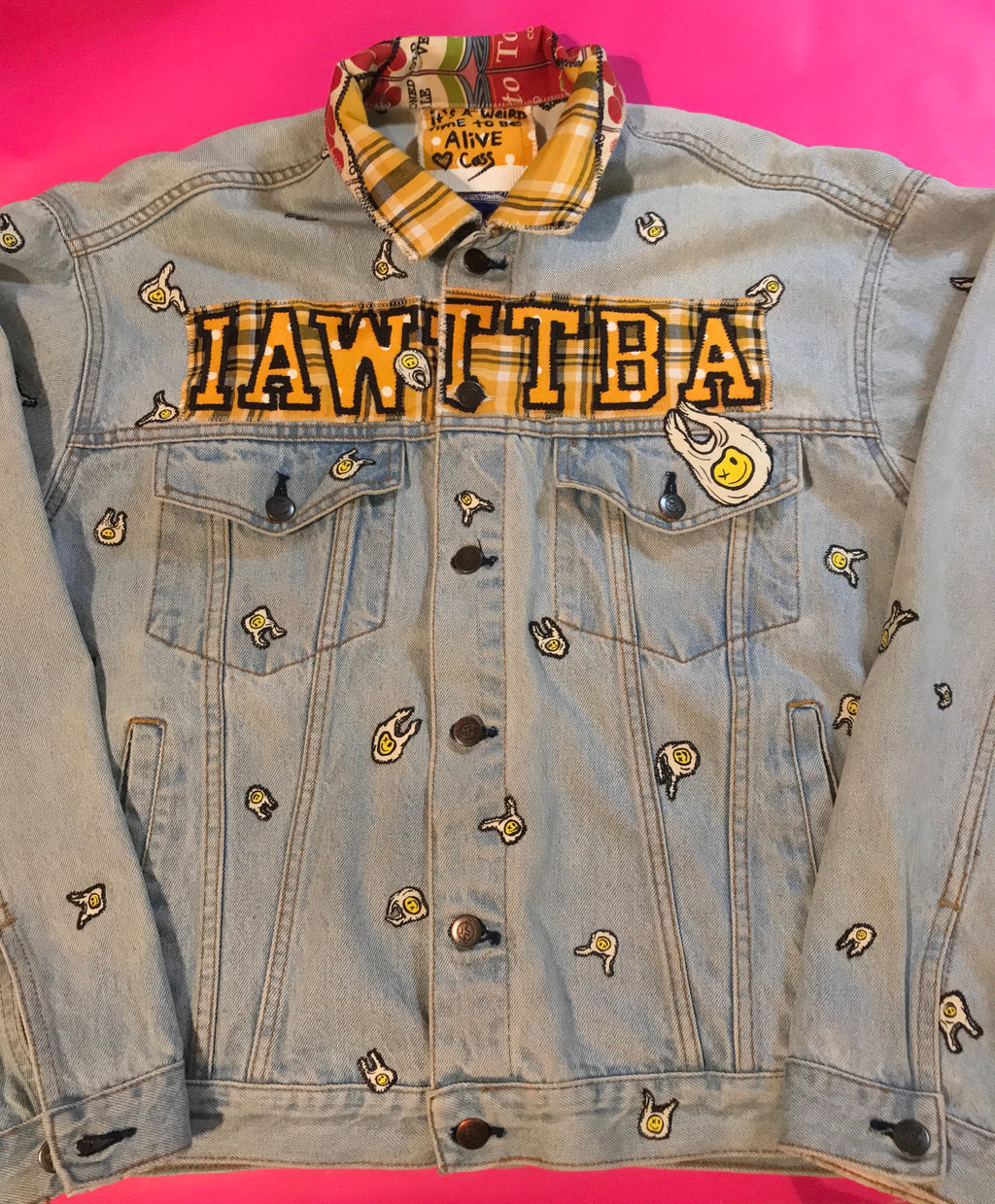 *RAFFLE ITEM* IAWTTBA Upcycled Plastic Apocalypse Jean Jacket