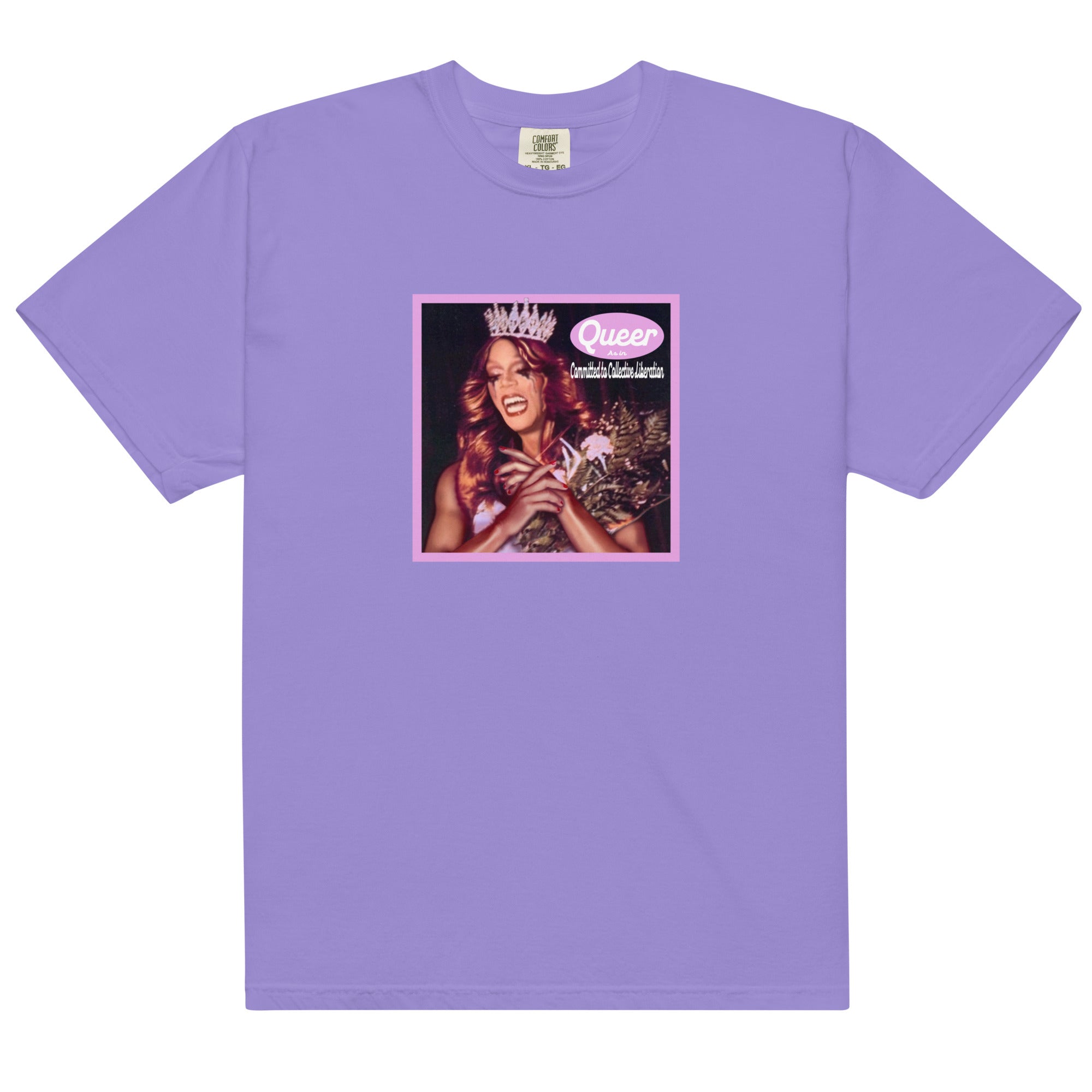 Queer As in Committed to Collective Liberation t-shirt