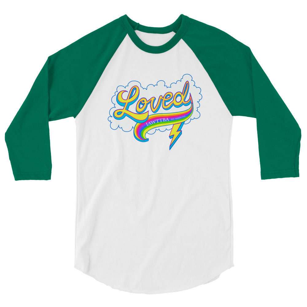 Pride Softball 3/4 sleeve raglan shirt