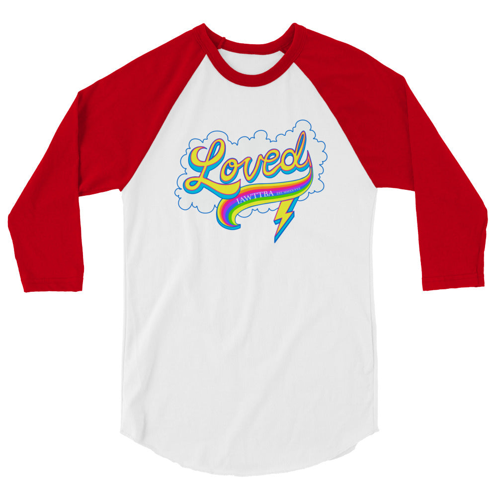 Pride Softball 3/4 sleeve raglan shirt