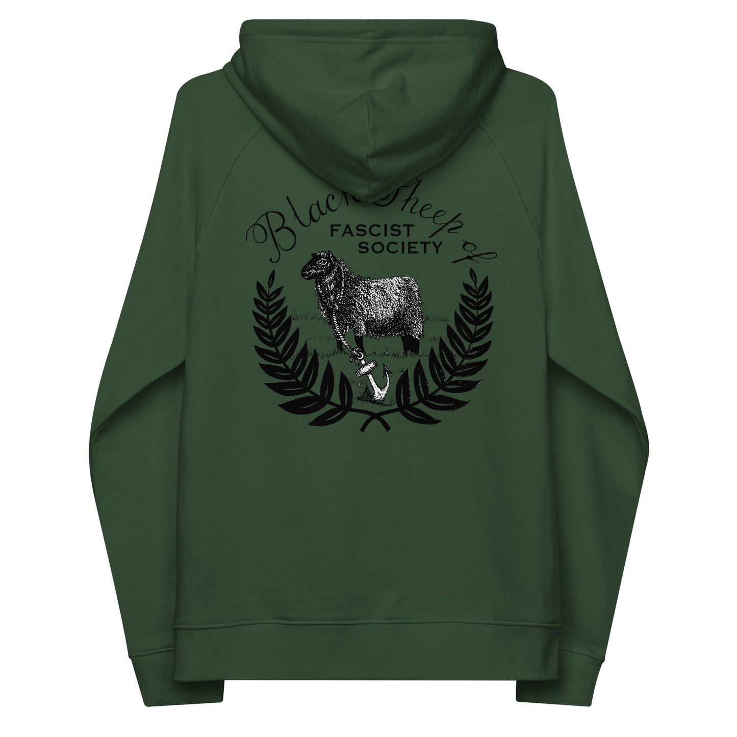 Black Sheep Society Unisex eco raglan hoodie