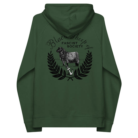 Black Sheep Society Unisex eco raglan hoodie